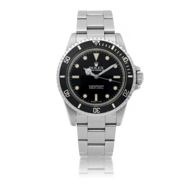 View full screen - View 1 of Lot 554. ROLEX | SUBMARINER, REF 5513 STAINLESS STEEL WRISTWATCH WITH BRACELET CIRCA 1988.