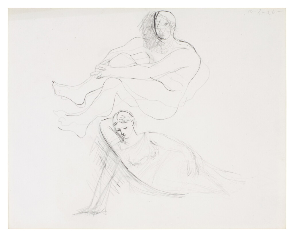 View full screen - View 1 of Lot 20. Étude de deux personnages.