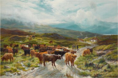 View full screen - View 1 of Lot 9. Highland Cattle with Drovers.