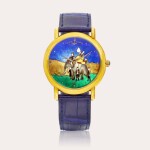 San Marco, Reference 131-77-9 | A yellow gold wristwatch with cloisonné enamel dial, Circa 1995 | 雅典 | San Marco 型號131-77-9 | 黃金腕錶,備掐絲琺瑯錶盤, 約1995年製