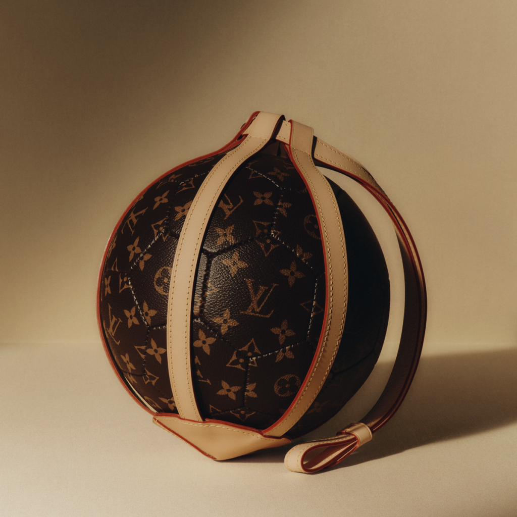 View full screen - View 1 of Lot 5. Louis Vuitton Monogram Soccer Ball | Signed by Josh Hartnett.