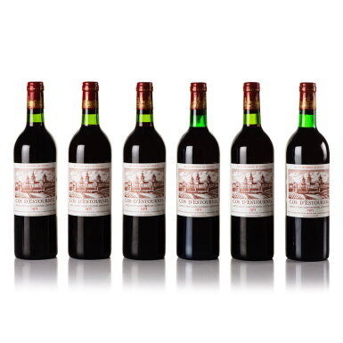 View full screen - View 1 of Lot 74. Château Cos d'Estournel 1975 (12 BT).