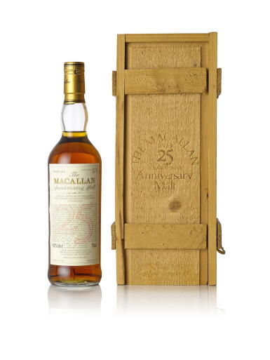 View full screen - View 1 of Lot 6009. The Macallan 25 Year Old Anniversary Malt 43.0 abv 1966 (1 BT70).