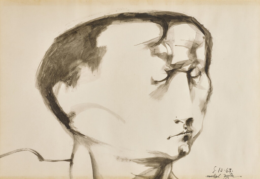 View full screen - View 1 of Lot 254. Untitled (Head of a Man).