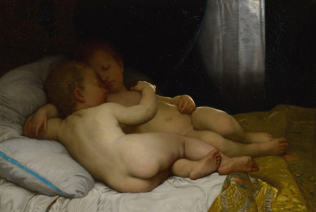 View full screen - View 1 of Lot 243. Les enfants endormis (réduction).