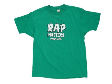 View full screen - View 1 of Lot 117. Word Up! and Rap Masters promotional t-shirts.