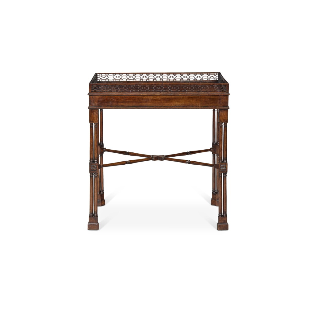 View full screen - View 1 of Lot 11. A George III Mahogany Silver Table, Circa 1765.
