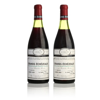 View full screen - View 1 of Lot 25. Grands Echézeaux 1985 Domaine de la Romanée-Conti (2 BT).