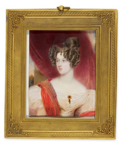View full screen - View 1 of Lot 192. EMANUEL THOMAS PETER | Portrait of a lady, traditionally identified as Princess Lobkowitz, circa 1830.