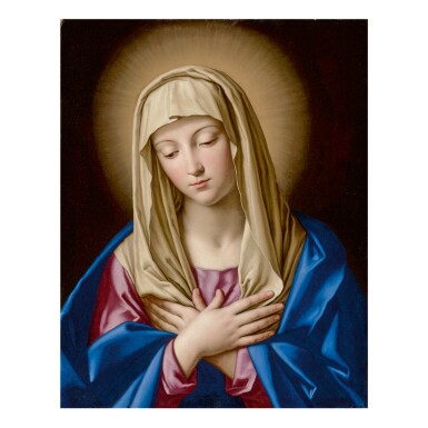 View full screen - View 1 of Lot 73. GIOVANNI BATTISTA SALVI, CALLED SASSOFERRATO | THE MADONNA IN PRAYER.
