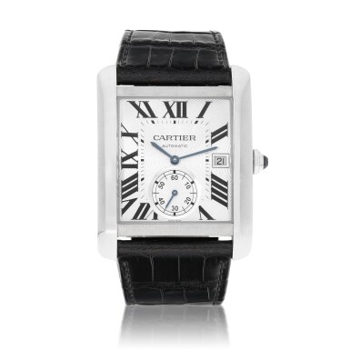 View full screen - View 1 of Lot 9310. Cartier | Tank, Reference 3589, A stainless steel wristwatch with date, Circa 2015 | 卡地亞 | Tank 型號3589 精鋼腕錶,備日期顯示,約2012年製.