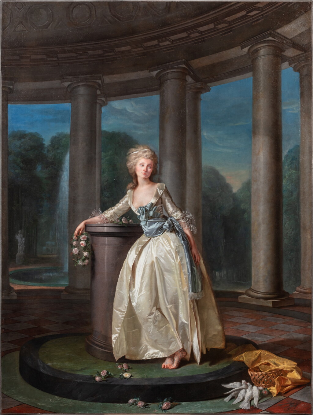 View full screen - View 1 of Lot 38. The Offering to Love, Presumed Portrait of Princess Ekaterina Petrovna Troubetskaja.