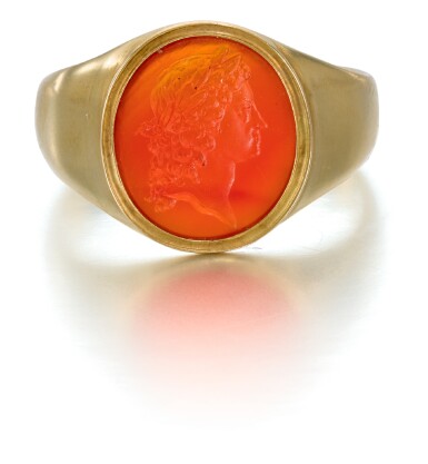 View full screen - View 1 of Lot 101. BRITISH, 18TH CENTURY | INTAGLIO WITH A PROFILE PORTRAIT PROBABLY OF FREDERICK PRINCE OF WALES (1707-1751).