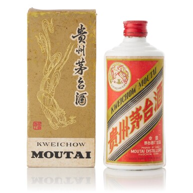 View full screen - View 1 of Lot 5103. 1988年產"飛天牌"貴州茅台酒 (鐵蓋) Kweichow Flying Fairy Moutai (Iron Capsule) 1988 (1 BT50).