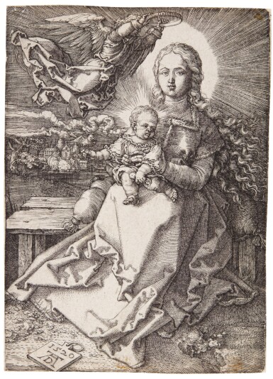 View full screen - View 1 of Lot 5. The Virgin and Child Crowned by One Angel (B. 37; M., Holl. 41).