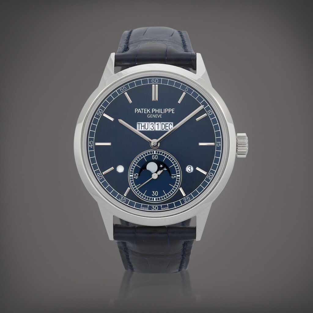 View full screen - View 1 of Lot 352. Reference 5236P-001 Montre bracelet en platine à quantième perpétuel en ligne avec phases de lune | Platinum in-line perpetual calendar wristwatch with moon phases Vers 2021 | Circa 2021.