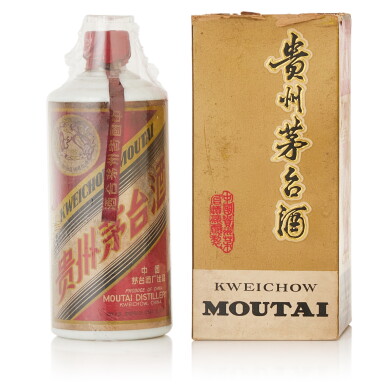 View full screen - View 1 of Lot 9801. 80年代"大飛天"貴州茅台酒 Kweichow Flying Fairy Moutai 1980's NV (1 BT54).