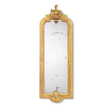 View full screen - View 1 of Lot 16. A French Regence gilt-bronze mirror frame, circa 1720 | Cadre de miroir en bronze doré d'époque Régence, vers 1720.