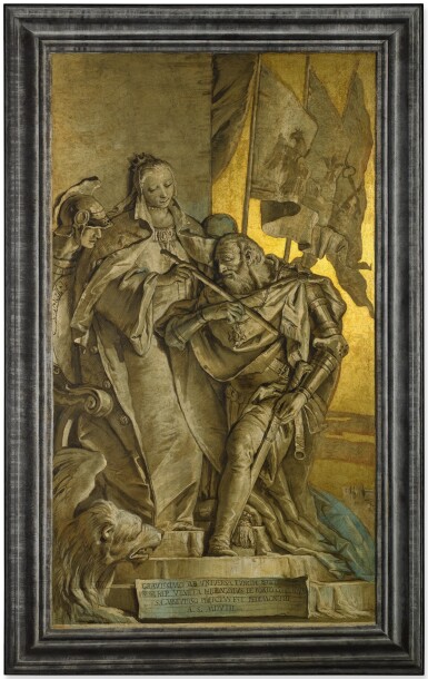 View full screen - View 4 of Lot 18. A Set of Six Paintings depicting the Celebrated Deeds of the Porto Family of Vicenza.