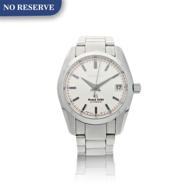 View full screen - View 1 of Lot 131. GRAND SEIKO | REFERENCE SBGR071 A STAINLESS STEEL AUTOMATIC WRISTWATCH WITH DATE AND BRACELET, CIRCA 201.