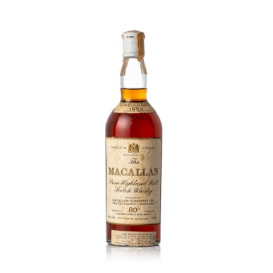 View full screen - View 1 of Lot 5020. The Macallan Over 15 Year Old 80 Proof 1958 (1 BT26 2/3 Fl.Oz).