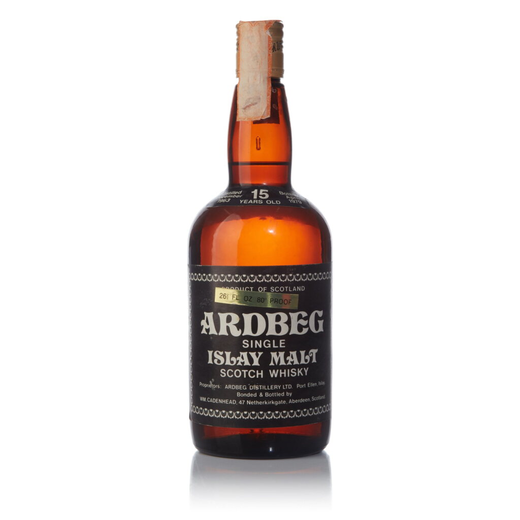 View full screen - View 1 of Lot 41. Ardbeg Cadenhead's Dumpy 15 Year Old 80 Proof 1963 (1 BT 26 2/3 Fl. Oz.).