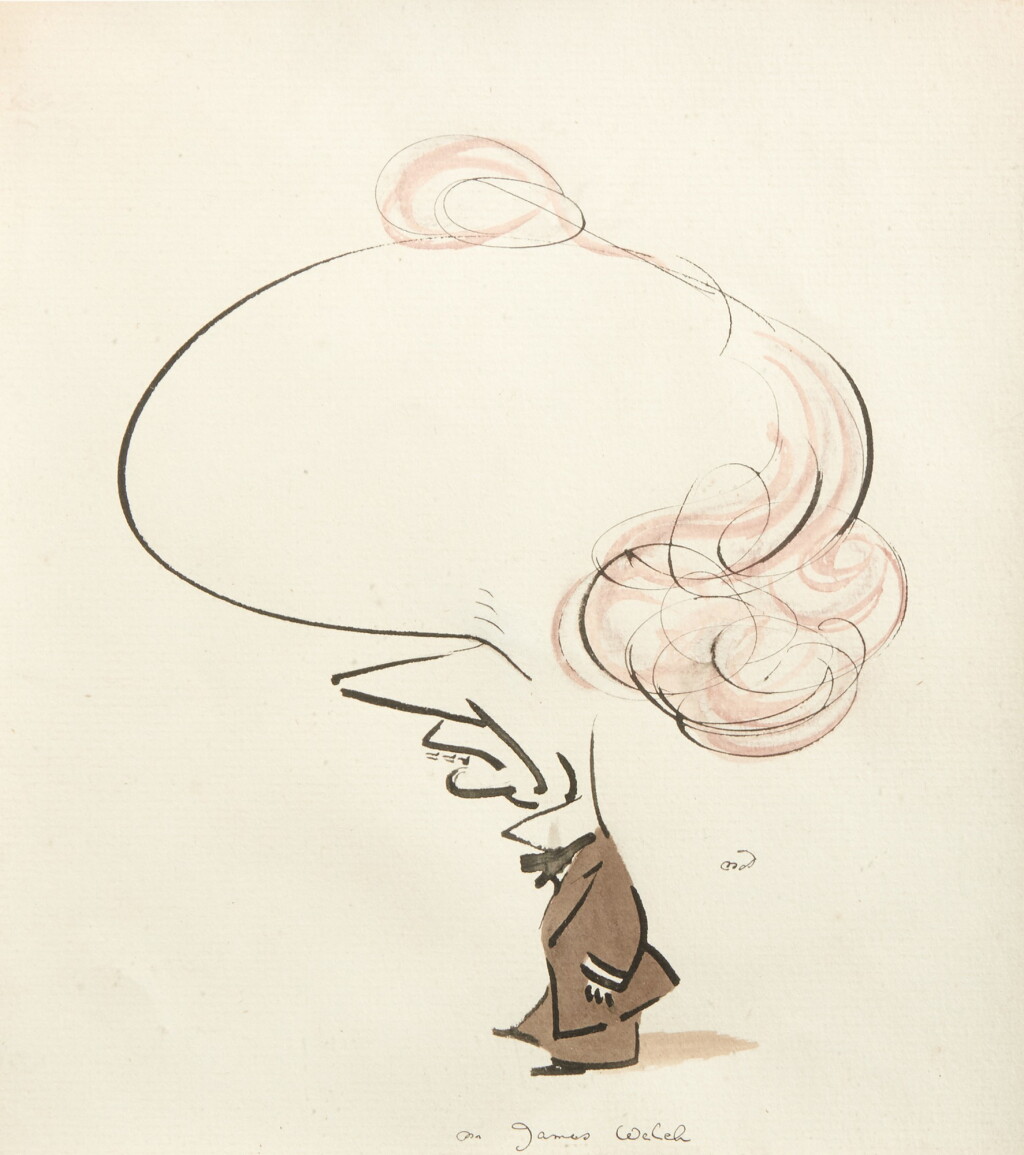View full screen - View 1 of Lot 15. Max Beerbohm | "James Welch", ink and watercolour drawing, 1920, framed and glazed.