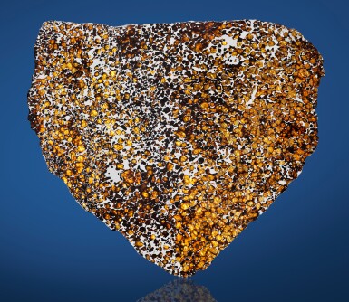 View full screen - View 1 of Lot 123. Complete Slice Of the Imilac Main Mass With Gems From Outer Space.