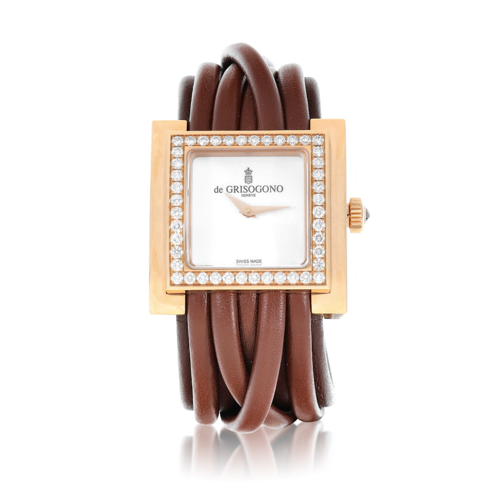 View full screen - View 1 of Lot 8162. Allegra | A pink gold and diamond-set wristwatch, Circa 2015 | Allegra | 粉紅金鑲鑽石腕錶,約2015年製.