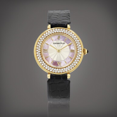 View full screen - View 1 of Lot 197. RoyStonea Montre bracelet en or jaune et sertie de diamants | Yellow gold and diamond-set wristwatch Vers 2000 | Circa 2000.