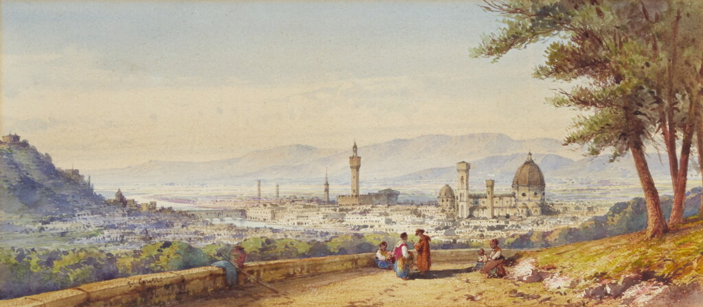 View full screen - View 1 of Lot 82. GABRIEL CARELLI | Florence from San Miniato .