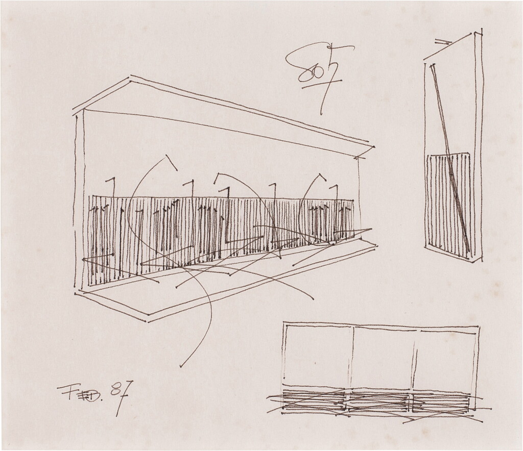 View full screen - View 1 of Lot 89. Sin título (Boceto para tres obras).