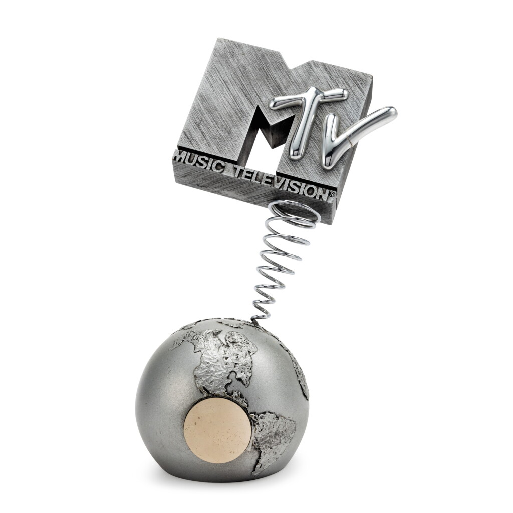 View full screen - View 1 of Lot 131. Red Hot Chili Peppers | MTV Europe Music Award, signed by Chad Smith.