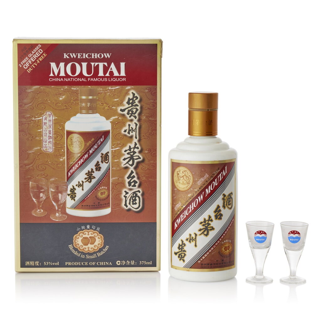 View full screen - View 1 of Lot 2591. 貴州茅台酒 - 小批量勾兌 (卡慕茅台) Kweichow Moutai Small Batch Blended (Camus Moutai) NV (1 BT37).