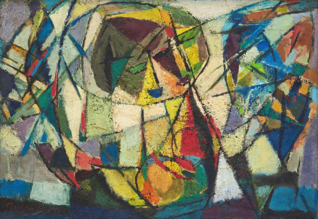 View full screen - View 1 of Lot 611. Mochtar Apin 莫達 · 阿賓 | Abstract Composition 抽象構圖.
