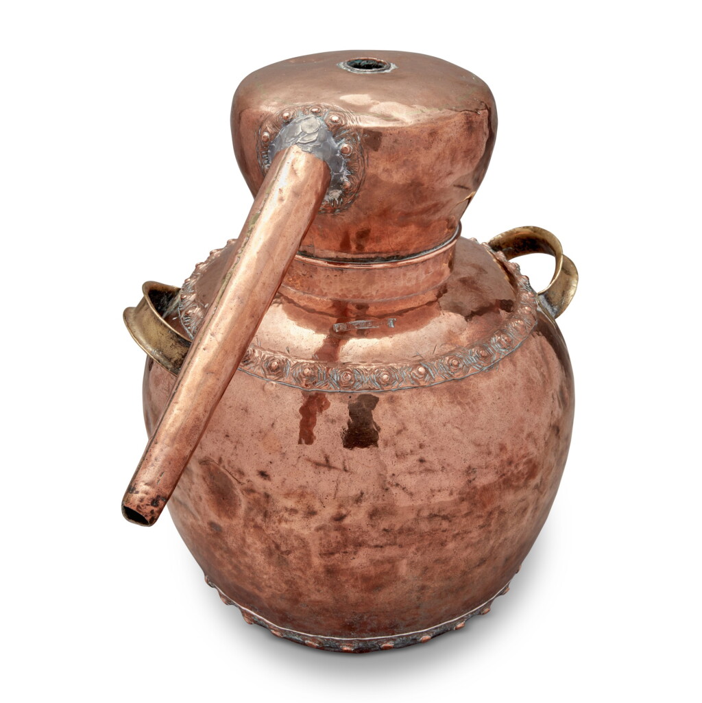 View full screen - View 1 of Lot 61. Very Rare Copper Still, possibly Philip Apple, possibly West Chester, Pennsylvania, Circa 1820.