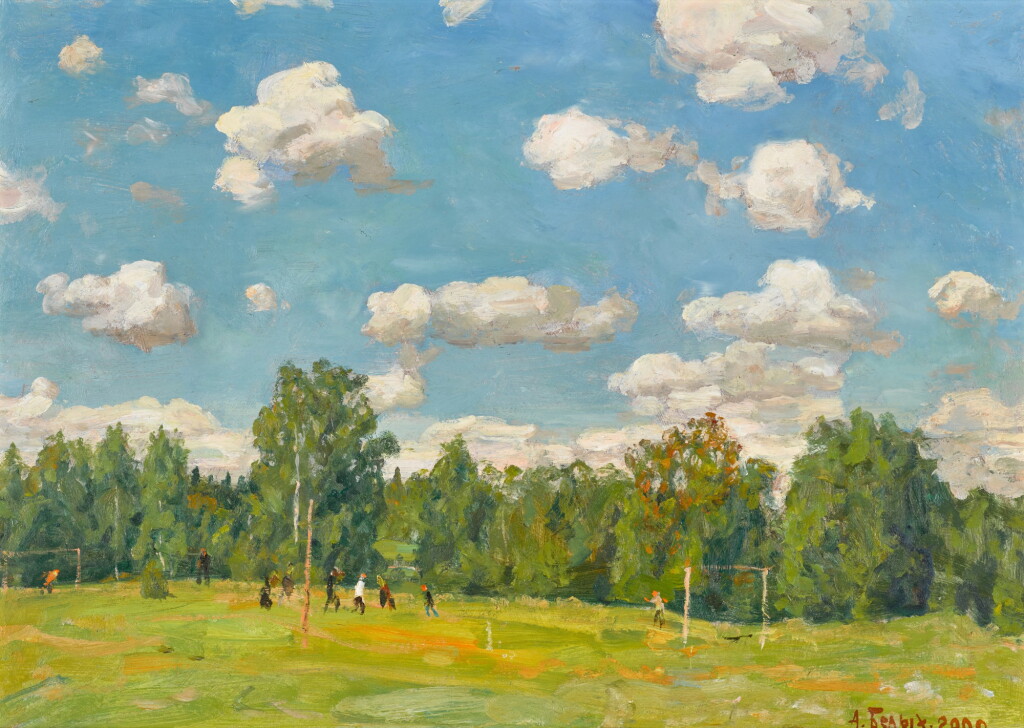 View full screen - View 1 of Lot 173. Boys Playing Football.