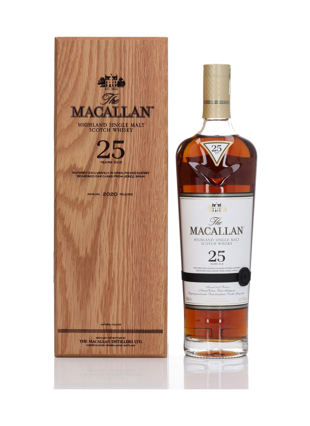 View full screen - View 1 of Lot 13. The Macallan 25 Year Old Sherry Oak 43.0 abv NV (1 Bottle 70cl).