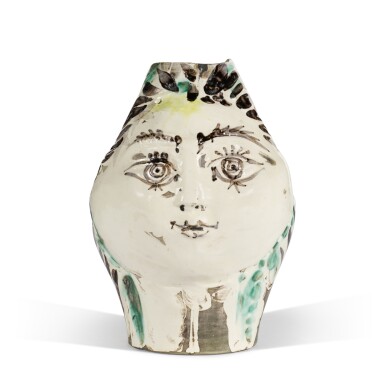 View full screen - View 1 of Lot 42. Tête de femme couronnée de fleurs (A. R. 237).