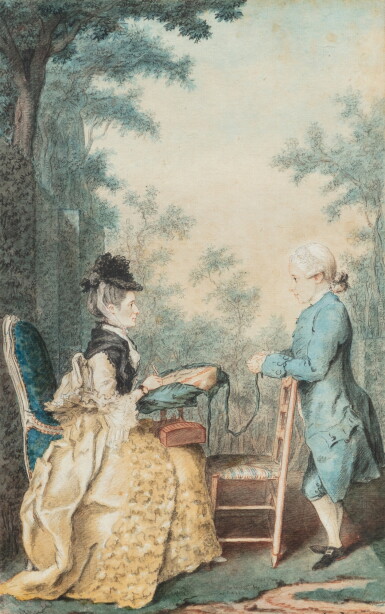 View full screen - View 1 of Lot 189. The Marquise of Coigny and her son, Augustin | La marquise de Coigny et son fils Augustin.