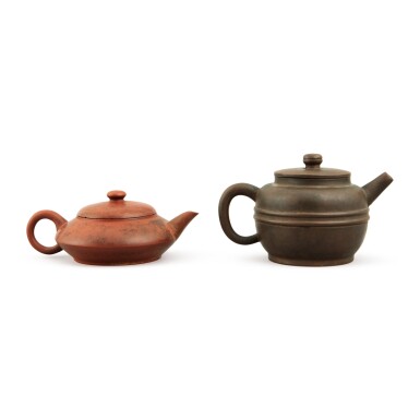 View full screen - View 1 of Lot 25. A Yixing teapot and cover, Republic period.