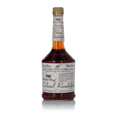 View full screen - View 1 of Lot 373. Colonel Randolph 16 Year 116 Proof NV (1 BT 75cl).