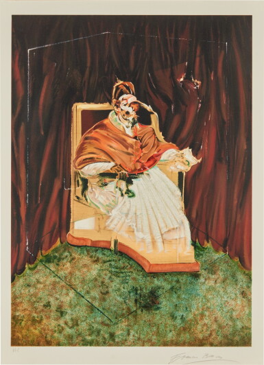 View full screen - View 1 of Lot 335. Study for Portrait of Pope Innocent X After Velasquez (Sabatier 14).