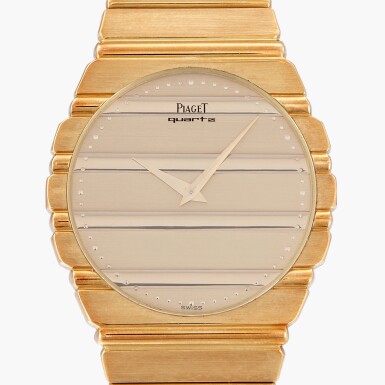 View full screen - View 1 of Lot 71. Polo 'Jumbo', Reference 7661 C 701 | A yellow gold bracelet watch | Circa 1985.
