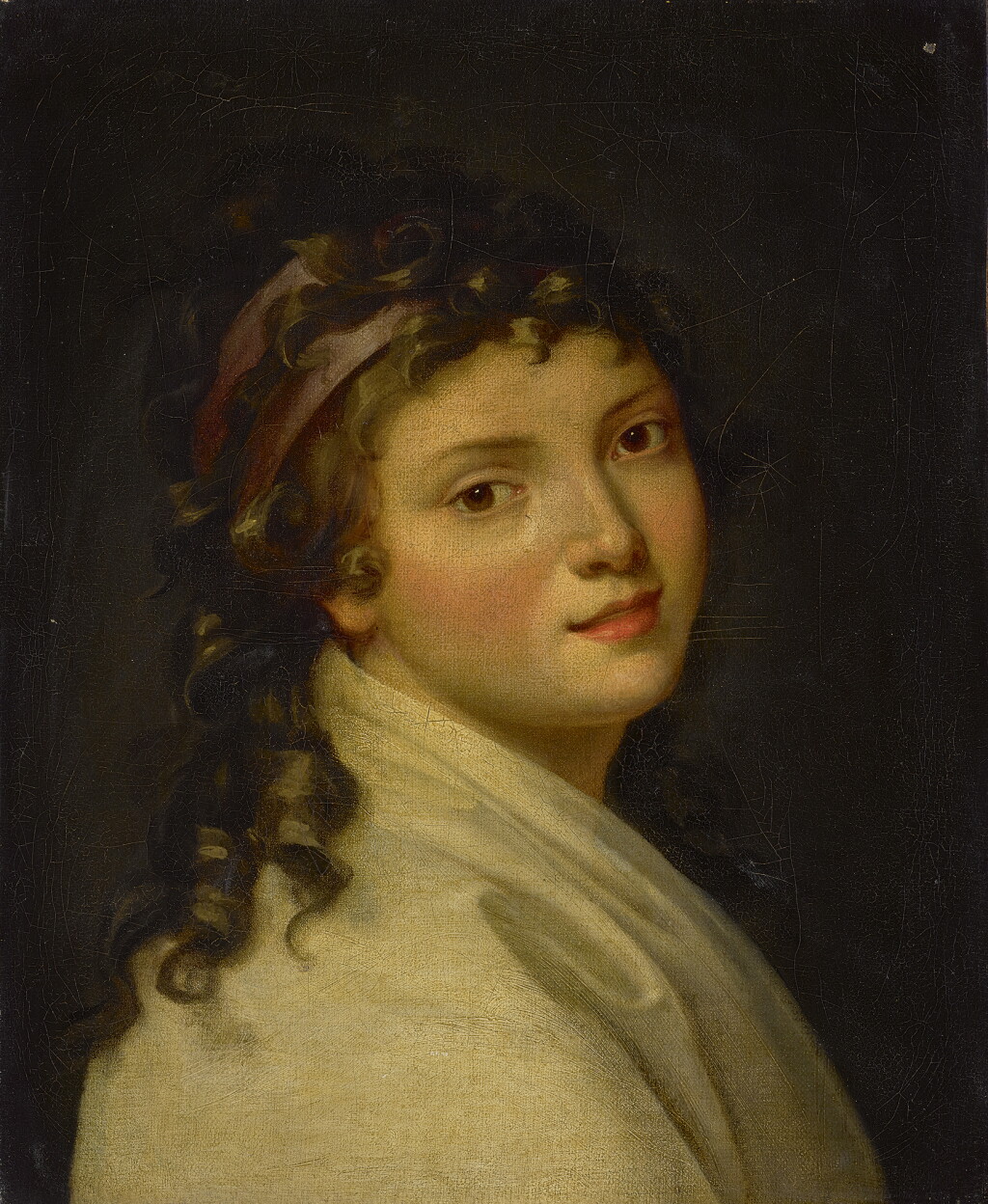 View full screen - View 1 of Lot 295. MARIE-GENEVIÈVE BOULIARD | PORTRAIT OF A WOMAN, BUST LENGTH.