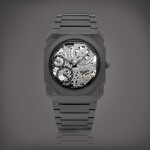 Octo Finissimo, Reference 103126 | A black ceramic skeletonised bracelet watch, Circa 2022 | 寶格麗 | Octo Finissimo 型號 103126 | 黑色鈦金屬鏤空鏈帶腕錶,約2022年製