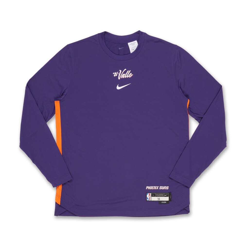 View full screen - View 1 of Lot 53. Kevin Durant Phoenix Suns 2023-2024 City Edition Warmup Top .
