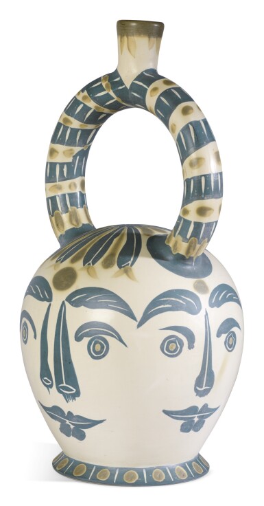 View full screen - View 1 of Lot 39. PABLO PICASSO | VASE AZTÈQUE AUX QUATRE VISAGES (A. R. 402).
