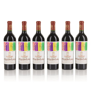 View full screen - View 1 of Lot 63. Château Mouton Rothschild 2001 (6 BT).
