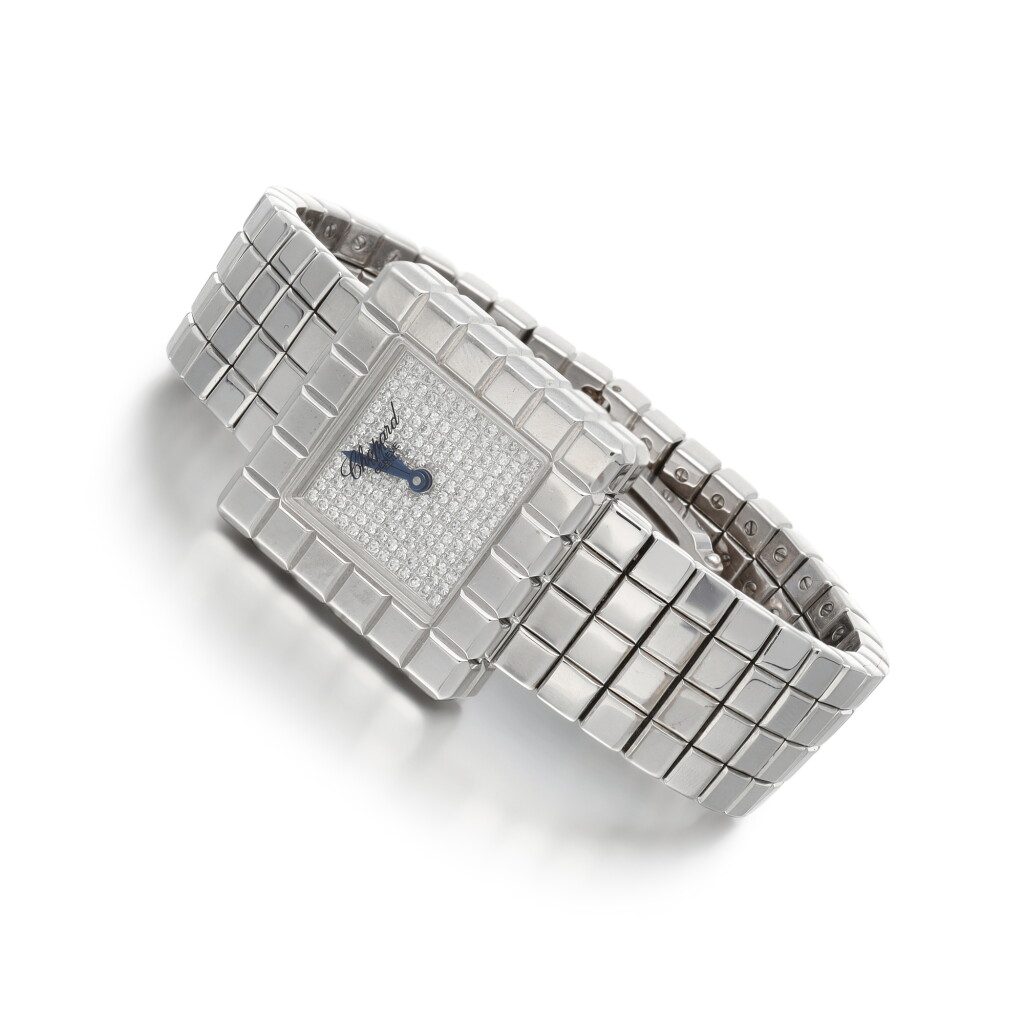 View full screen - View 1 of Lot 21. Diamond watch, 'Ice Cube'.